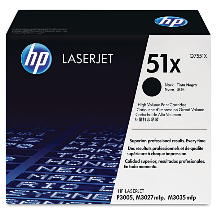 HP Q7551X 51X High Yield Black Toner HEWLETT-PACKARD
