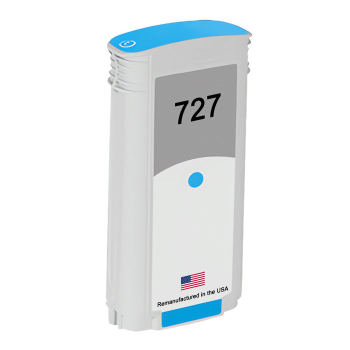 U.S. Remanufactured for HP 727 130ml (B3P19A) Cyan Ink Cartridge