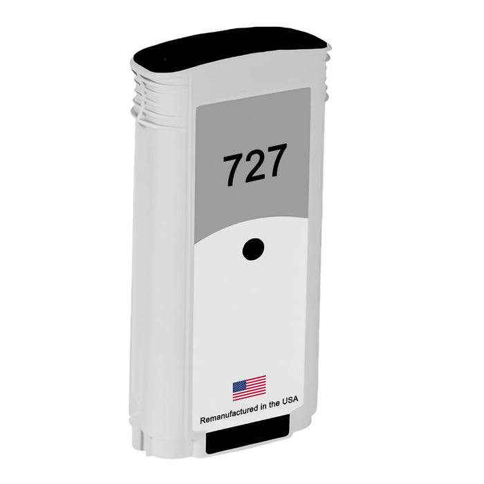 U.S. Remanufactured for HP 727 130ml (B3P22A) Matte Black Ink Cartridge