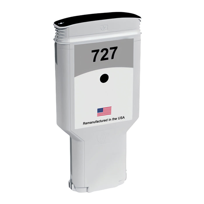 U.S. Remanufactured for HP 727 300ml (C1Q12A) Matte Black Ink Cartridge
