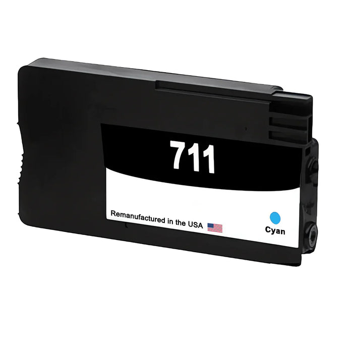 U.S. Remanufactured for HP 711 29-ml (CZ130A) Cyan Ink Cartridge New Chip