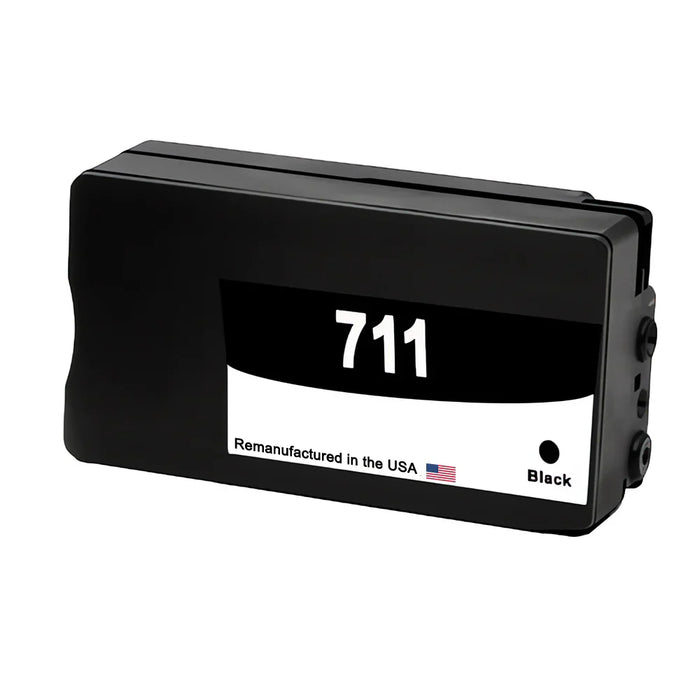 U.S. Remanufactured for HP 711XL 80-ml (CZ133A) Black Ink Cartridge New Chip