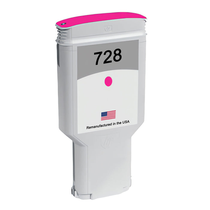 U.S. Remanufactured for HP 728 300m (F9K16A) Magenta Ink Cartridge