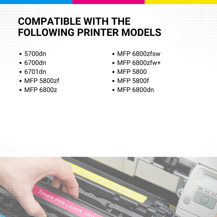 HP Color Laserjet 6800dn W2133X 213x High Yield Magenta Toner HEWLETT-PACKARD