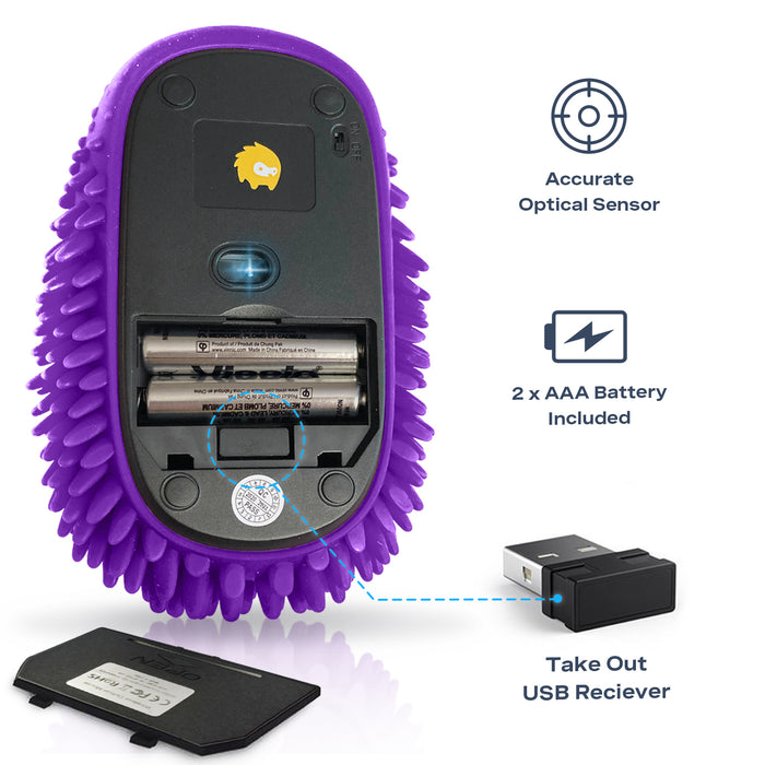 Hedgehog HHG2993314GRPE Hoglet Fidget Computer Mouse, Grape