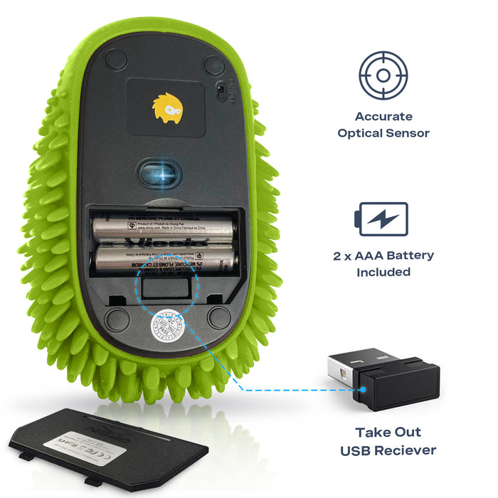 Hedgehog HHG2993314LIME Hoglet Fidget Computer Mouse, Lime