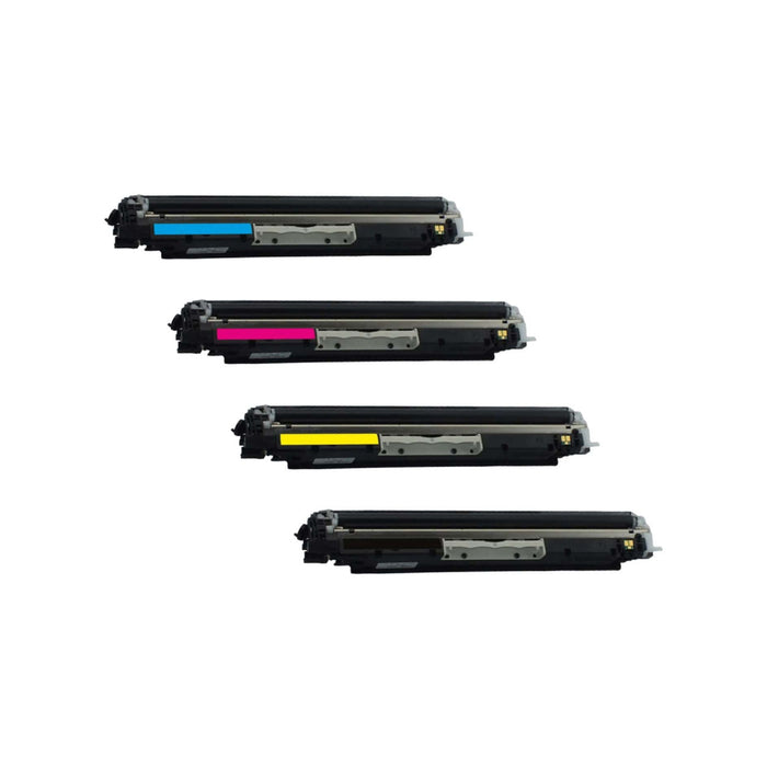 Compatible HP 130A Black, Cyan, Magenta, Yellow Toner Cartridges