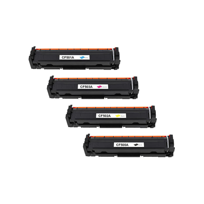 Compatible HP 202A Black, Cyan, Magenta, Yellow Toner Cartridges