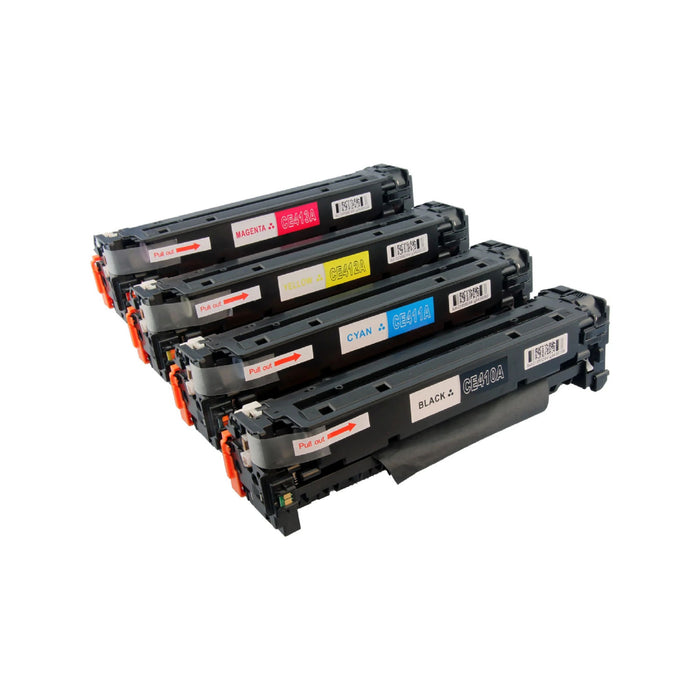 Compatible HP 305A Black, Cyan, Magenta, Yellow Toner Cartridges