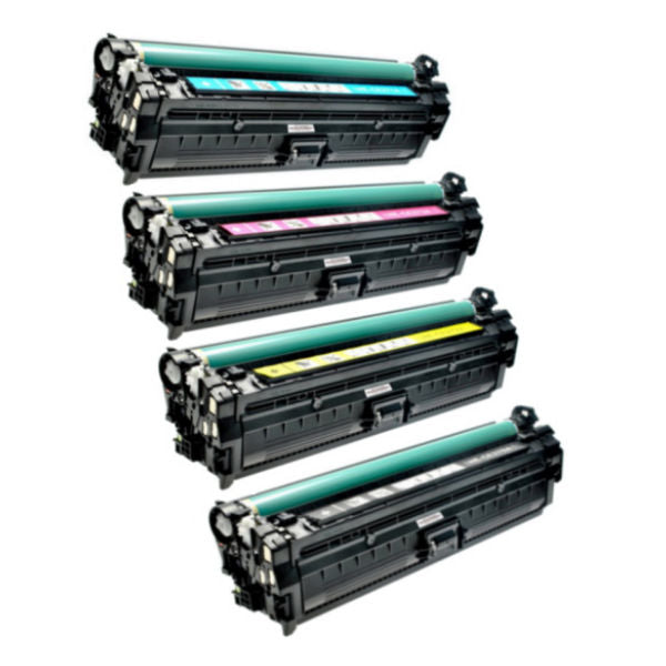 Compatible HP 650A Black, Cyan, Magenta, Yellow Toner Cartridges