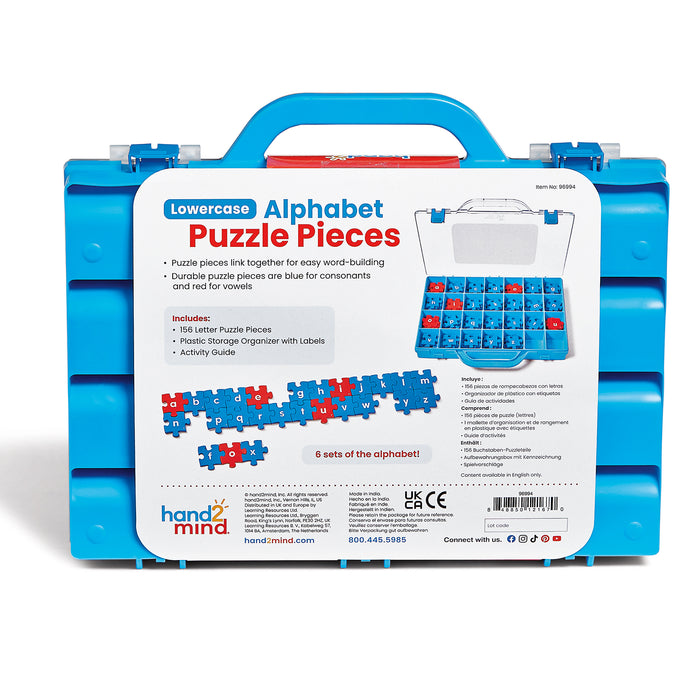 Hand2Mind HTM96994 Lowercase Alphabet Puzzle Pieces