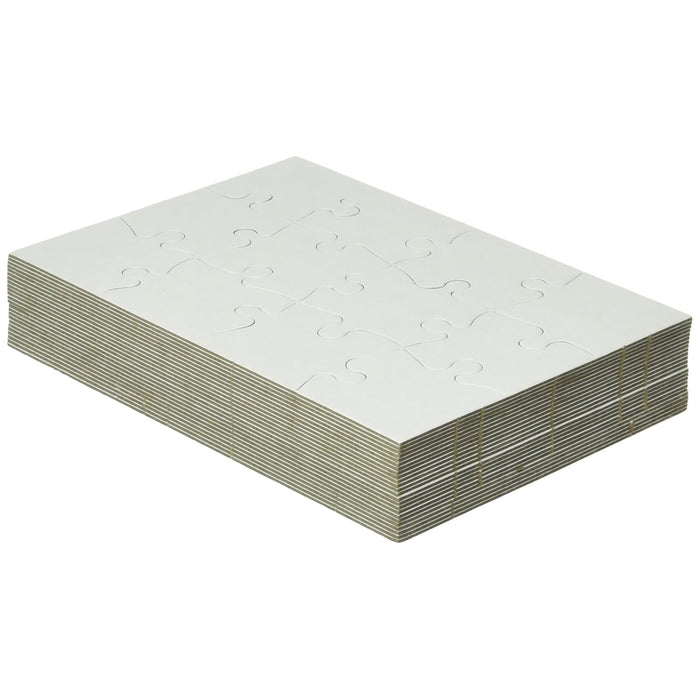 Hygloss HYG96213 Compoz-A-Puzzle, 5 1/2" x 8" Rectangle, 12-Piece, Pack of 24