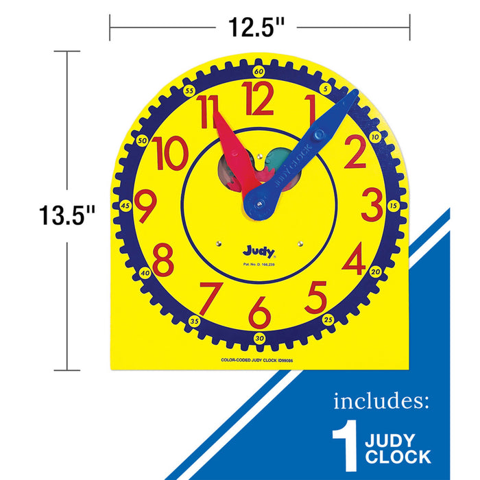 Carson Dellosa Education ID-99086 Color-Coded Judy Clock