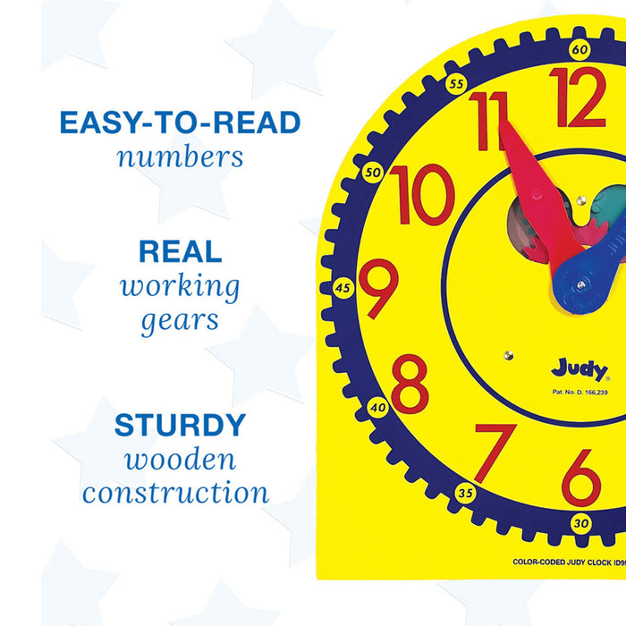 Carson Dellosa Education ID-99086 Color-Coded Judy Clock