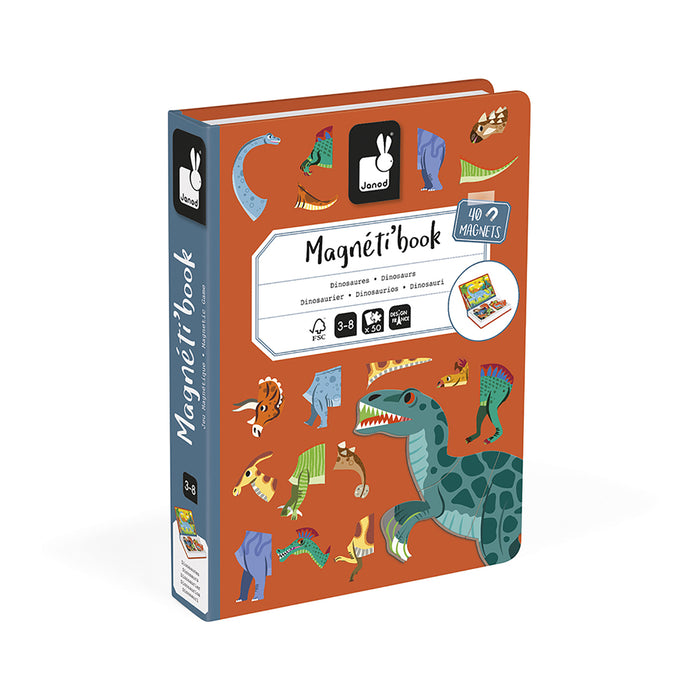 Janod JND02590 Magneti'book - Dinosaurs