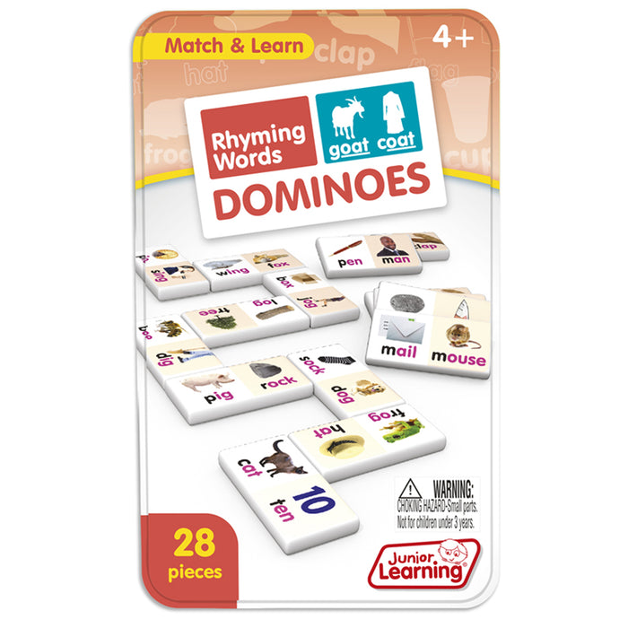 Junior Learning JRL490 Rhyming Words Dominoes
