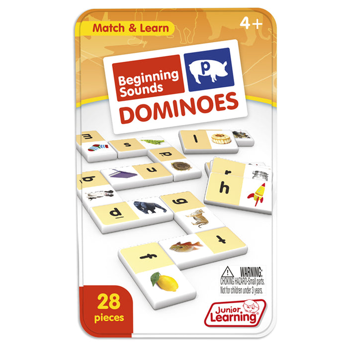 Junior Learning JRL492 Beginning Sounds Dominoes