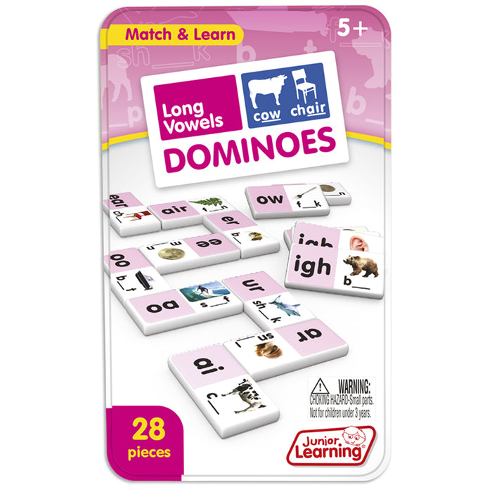 Junior Learning JRL495 Long Vowels Dominoes