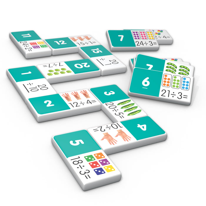 Junior Learning JRL671 Division Match & Learn Dominoes