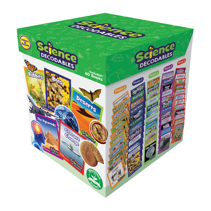 Beanstalk Books JRLBB105 Letters & Sounds Science Decodables Non-Fiction Boxed Set