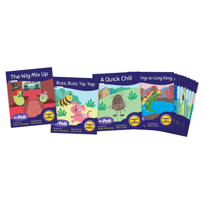 Beanstalk Books JRLBB151 The Pods Readers &ndash; Phase 3, Set of 12