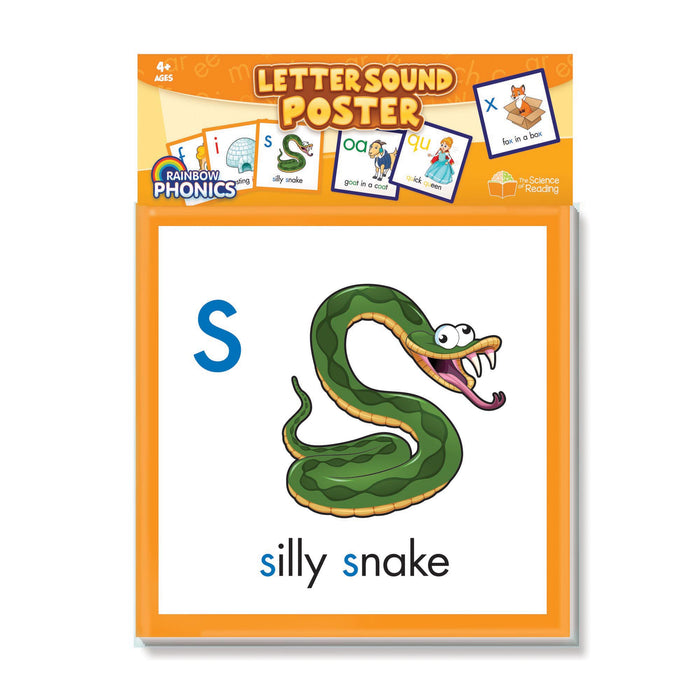 Junior Learning JRLRP112 Rainbow Phonics Letter Sound Poster