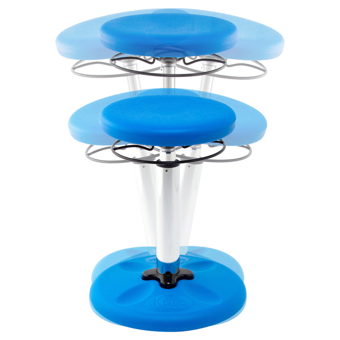 Kore Design KD-2113 Kids Adjustable Tall Wobble Chair 16.5-24", Blue