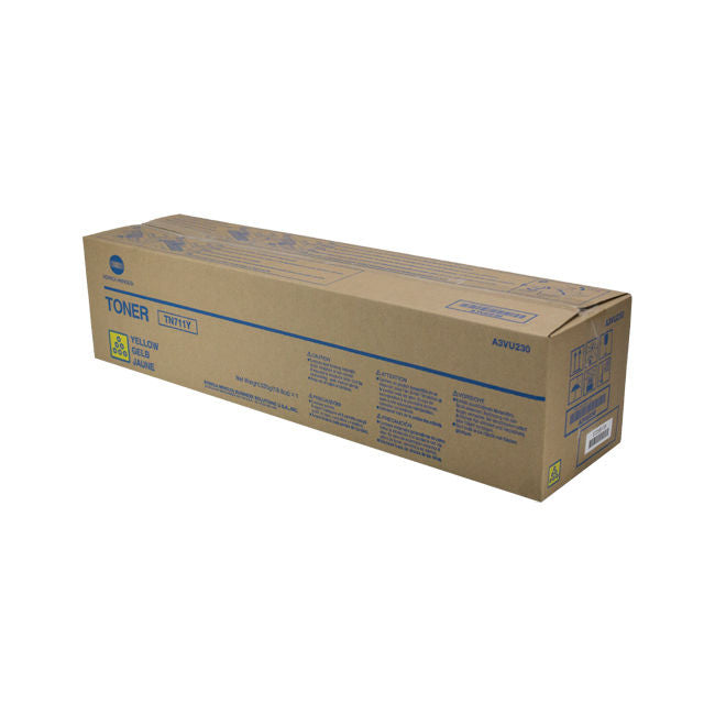 OEM Konica Minolta TN711Y (A3VU230) Toner Cartridge, Yellow 31.5K Yield