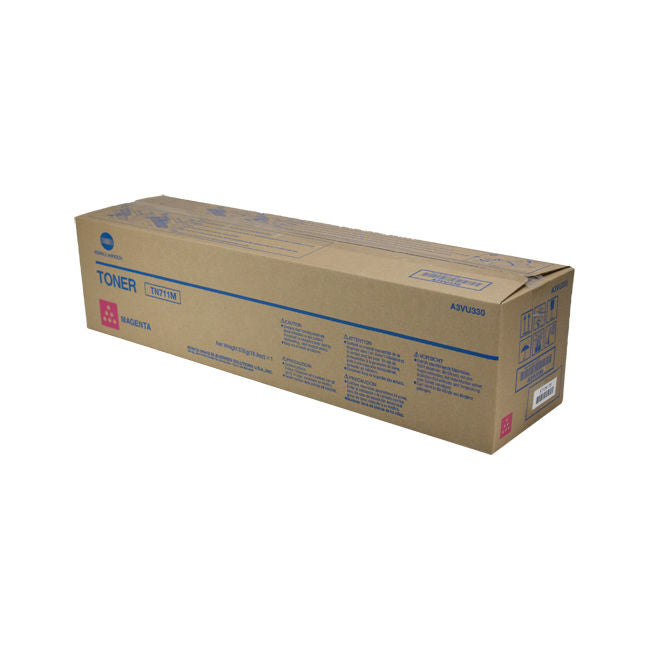 OEM Konica Minolta TN711M (A3VU330) Toner Cartridge, Magenta 31.5K Yield