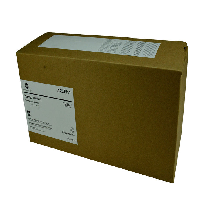 OEM Konica Minolta TNP64 (AAE1011) Toner Cartridge, Black 25K Yield