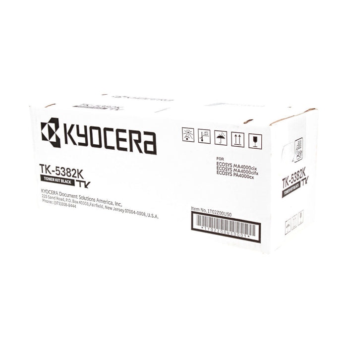 OEM Kyocera Mita TK-5382K (1T02Z00US0) Toner Cartridge, Black 13K Yielld