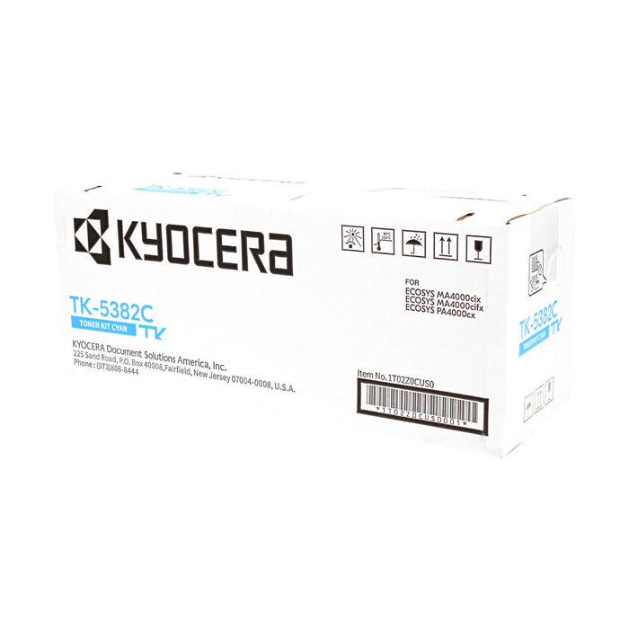 OEM Kyocera Mita TK-5382C (1T02Z0CUS0) Toner Cartridge, Cyan 10K Yield