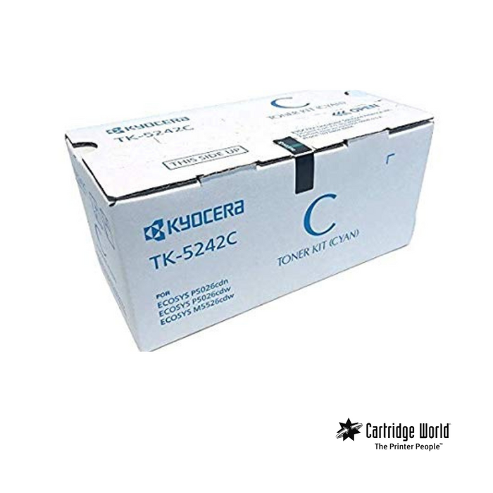 Kyocera 1T02R7CUS0 TK5242 Cyan Toner KYOCERA
