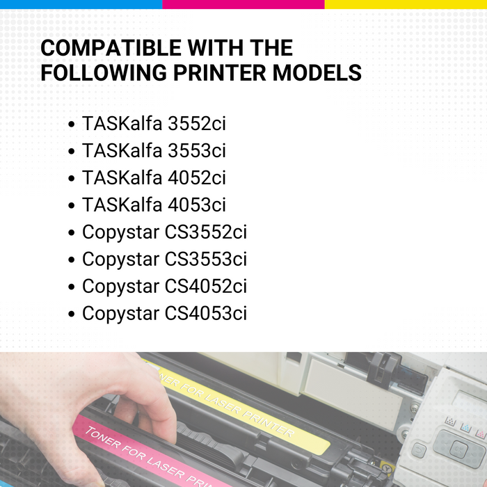 CW Outlet & Supplies Compatible 1T02RM0US0 TK8527 Black Toner COPYSTAR