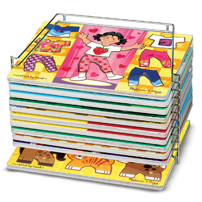 Melissa & Doug LCI1018 Wire Puzzle-Storage Rack