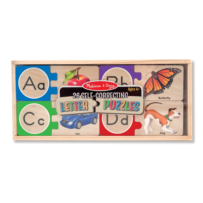 Melissa & Doug LCI2541 Self-Correcting Wooden Alphabet Letter Puzzles