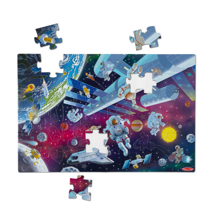Melissa & Doug LCI31010 Outer Space Glow in the Dark Floor Puzzle