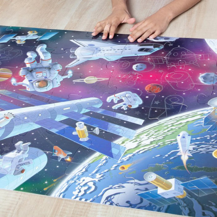 Melissa & Doug LCI31010 Outer Space Glow in the Dark Floor Puzzle