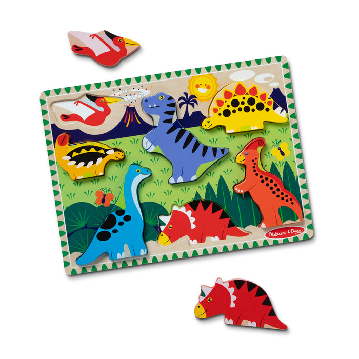 Melissa & Doug LCI3747 Dinosaurs Chunky Puzzle