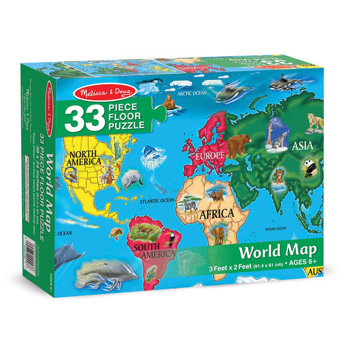 Melissa & Doug LCI446 World Map Floor Puzzle