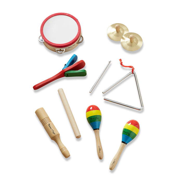 Melissa & Doug LCI488 Band-in-a-Box - Clap! Clang! Tap!, 10 Pieces