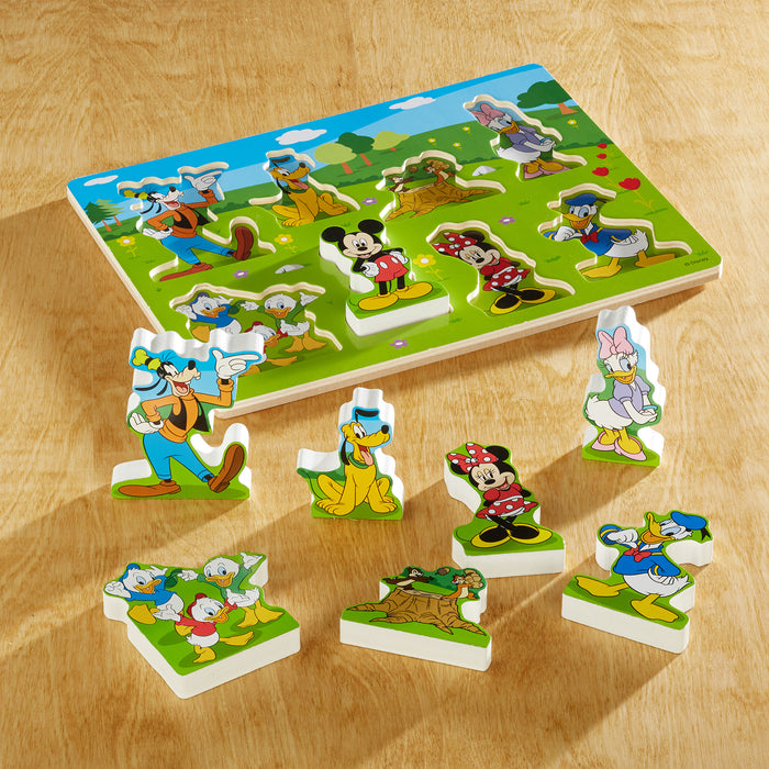 Melissa & Doug LCI7184 Mickey Mouse Wooden Chunky Puzzle