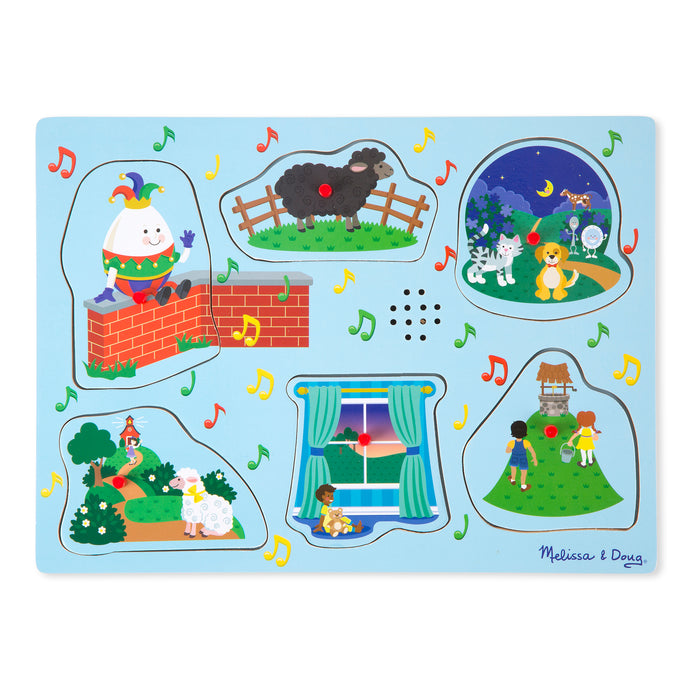 Melissa & Doug LCI737 Sing-Along Nursery Rhymes Sound Puzzle