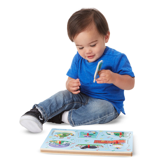 Melissa & Doug LCI737 Sing-Along Nursery Rhymes Sound Puzzle