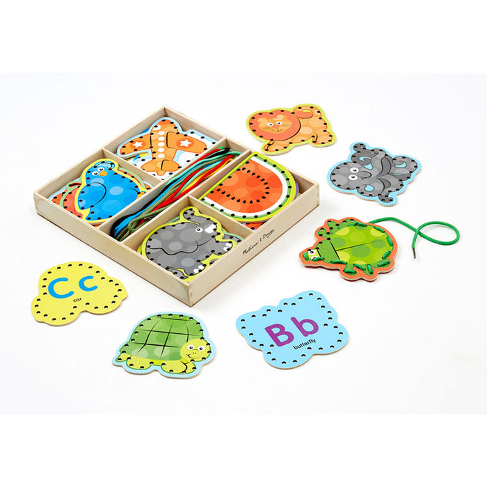 Melissa & Doug LCI9490 Alphabet Lacing Cards