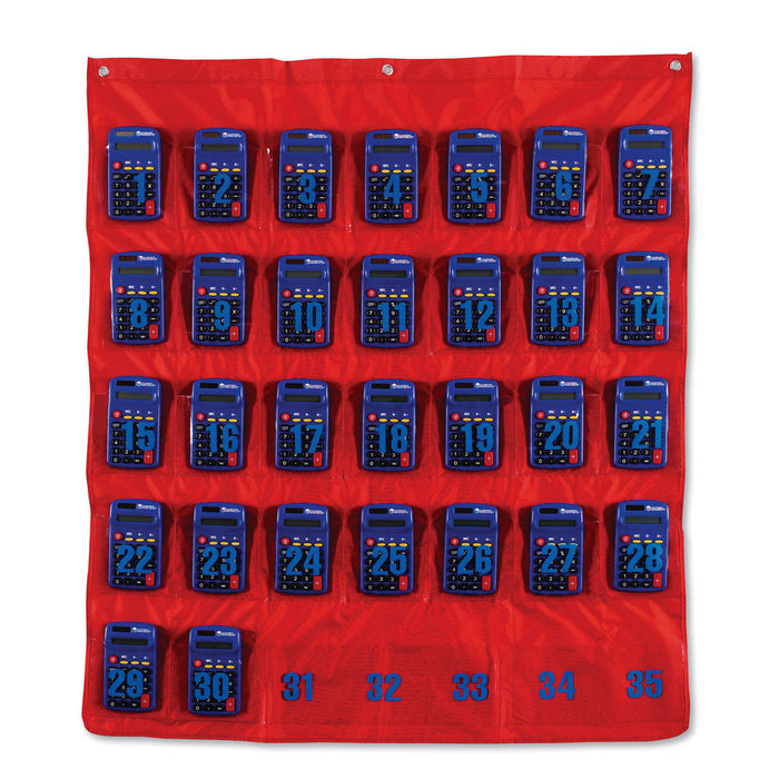 Learning Resources LER0056 Calculator Storage Pocket Chart
