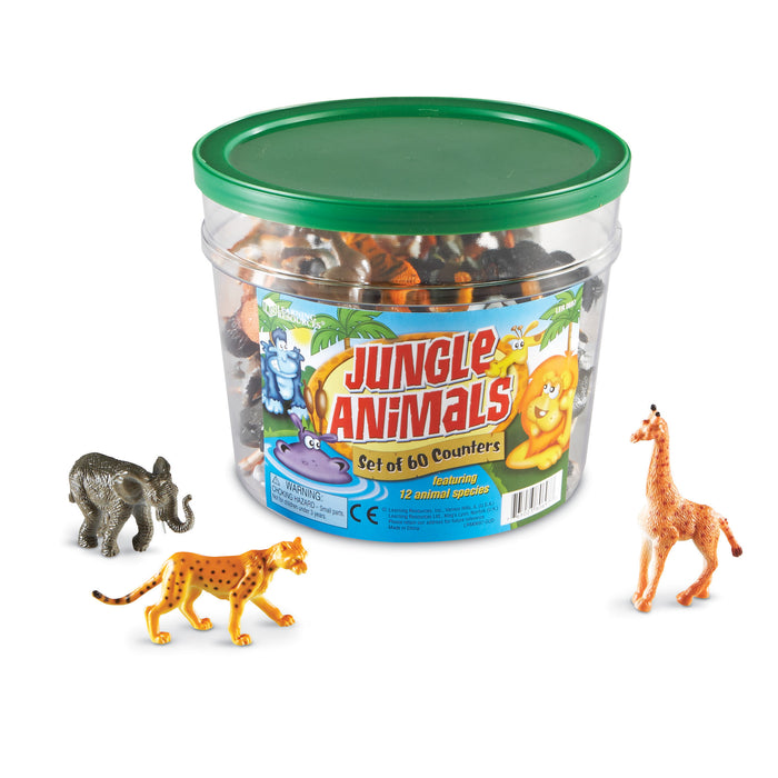 Learning Resources LER0697 Jungle Animal Counters, Set of 60