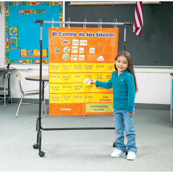 Learning Resources LER2573 El Centro de las silabas Pocket Chart (Spanish Syllables)