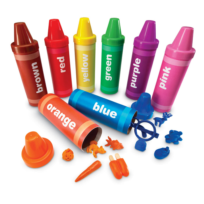 Learning Resources LER3070 Rainbow Sorting Crayons, 56 Pieces
