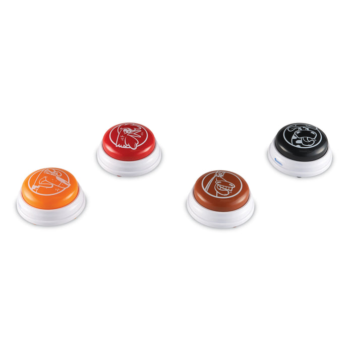 Learning Resources LER3775 Barnyard Answer Buzzers, Pack of 4